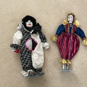 Porcelain Dolls pair.$20